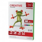 Бумага цветная А4 "Creative Intensive", 80г/м2, зеленый, 100л/п (Kris)