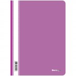 Папка-скоросшиватель А4, прозрачный верхний лист, пластик 180мкм, фиолетовый (Berlingo)