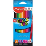 Карандаши цветные 12 цветов, "Color Peps", трехгранный корпус (Maped)