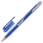 Ручка стираемая гелевая "College", синий, 0,5мм, синий (Staff)