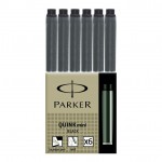 Картридж для перьевой ручки "Mini Black", 6 шт/уп, черный, цена за уп (Parker)