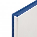 Ежедневник недатированный 130х210мм, белый с синим, кожзам (Duplex)