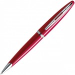 Ручка шариковая "Carene Glossy Red ST", корпус-латунь, лак, серебро (Waterman)