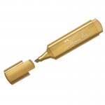 Маркер-текстовыделитель "TL 46", клиновидный наконечник, золотой металлик, 1-5мм (Faber-Castell)