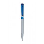 Ручка шариковая "Racer Alu", серебряный, синий клип (Senator)