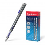 Ручка гелевая "Megapolis", серый, игольчатый, 0,5мм, синий (Erich Krause)