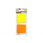 Бумага для заметок с клейким краем 51х51мм, 2 блока по 25 л, 2 цвета (Workmate)