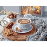 Картина по номерам "Ароматный кофе" 30 х 40 см, со светодиодами (Фрея)
