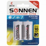 Батарейка тип C Alkaline LR14, 1.5v (Sonnen) цена за 1шт.