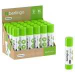 Клей-карандаш 21гр "Green Series", для склеивания бумаги, картона, ткани, фотографии (Berlingo)