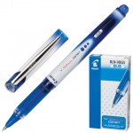 Ручка-роллер "V-Ball Grip", резиновый упор, корпус с печатью, 0,5мм, синий (Pilot)