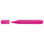 Маркер-текстовыделитель "Grip", клиновидный наконечник, розовый, 1-2-5мм (Faber-Castell)