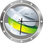 Часы настенные стеклянные "C1-19", Шар-1 (Markus Merk)