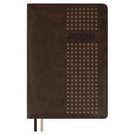 Ежедневник 2026г.,146х211мм, коричневый, 176л, кожзам, перфорация, блинтовое теснение (Escalada)