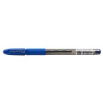 Ручка гелевая "Advance", прозрачный, 0,5 мм, резиновый упор, синий (Silwerhof)