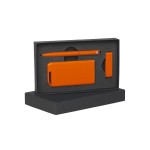 Набор: Ручка "Jupiter" + Флеш-карта "Case" 8GB + Внешний аккумулятор "Theta", оранжевый (Chili)