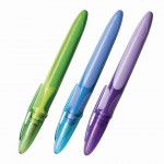 Ручка перьевая "EasyClic", иридиевое перо, сменный картридж, синий (BIC)