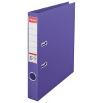 Папка-регистратор А4 50мм, "№1 Power", карман, пвх, металлический кант, фиолетовый (Esselte)