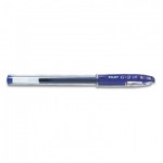Ручка гелевая "G3", прозрачный, резиновый упор, 0,38мм, синий (Pilot)