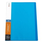 Папка с  30 файлами А4, "Неон", карман, синяя, 0,6мм (Lamark)