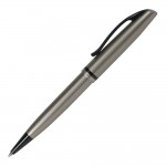 Ручка шариковая "Art", латунь, корпус-серый перламутр, черный лак (Portobello)