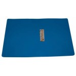 Папка с боковым зажимом А4 15мм, торцевая наклейка, пластик, синий, 0,5мм (Бюрократ)