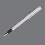 Ручка перьевая "Catena", корпус-серебро 925, лак, гравировка "Глубокая линия", M (Markus Wilk)