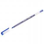 Ручка гелевая "Apex", прозрачный, 0,5мм, синий (Berlingo)