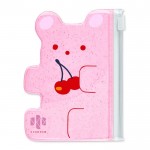 Карман для карт "Розовый мишка", 11,5х8,5см, фигурный (Феникс+)