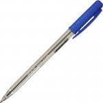 Ручка шариковая автоматическая "Economy Spinner", прозрачный, 0,5 мм, синий (Attache)