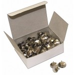 Кнопки канцелярские d-12мм, металлические, никелированные, 100шт/уп (Dolce Costo)