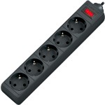 Сетевой фильтр 6 розеток, 5м, "DFS-155", 10А, черный(Defender)