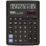 Калькулятор UD- 610, 12-разрядный, черный (Uniel)