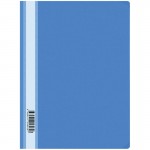 Папка-скоросшиватель А4, прозрачный верхний лист, пластик 160мкм, голубой (OfficeSpace)