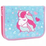 Пенал без наполнения, "Musical Pony", 1-отделение, 20х14х4см, бирюзовый-розовый (Tiger Family)