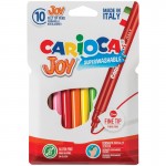Фломастеры 10 цветов, "Joy", смываемые (Carioca)