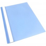 Папка-скоросшиватель А4, прозрачный верхний лист, пластик 120мкм, синий (Workmate)