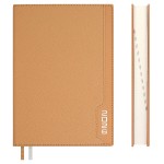 Ежедневник 2026г., 146х211мм, бежевый, 176л, кожзам, кремовый блок, отделочная строчка (Escalada)