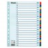 Разделитель А4 картонный, цифровая нумерация 1-20, ламинированный титульный лист, цветной (Esselte)