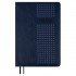 Ежедневник 2026г.,146х211мм, синий, 176л, кожзам, перфорация, блинтовое теснение  (Escalada)