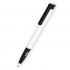 Ручка шариковая одноразовая "Super soft Basic", белый, черный клип (Senator)
