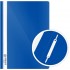 Папка-скоросшиватель А4, прозрачный верхний лист, пластик 100/150мкм, синий "Эконом" (Dolce Costo)