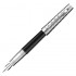 Ручка перьевая "Premier Custom Tartan ST", корпус-латунь, лак, серебро, F (Parker)
