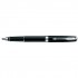 Ручка-роллер "Sonnet LaqBlack СT", корпус-латунь, лак, палладий (Parker)