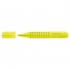Маркер-текстовыделитель "Grip", клиновидный наконечник, желтый, 1-2-5мм (Faber-Castell)