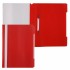Папка-скоросшиватель А4, прозрачный верхний лист, пластик 130/180мкм, красный (Brauberg)