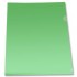 Папка-уголок А4, тисненый пластик 0,10мм, зеленый (Бюрократ)