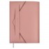 Ежедневник недатированный146х211мм, розовый, кожзам,160л, кремовый блок, клапан (Escalada)
