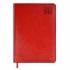 Ежедневник 2026г., 146х211мм, красный, 176л, кожзам, белый блок, закругленные углы (Escalada)