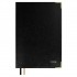 Ежедневник 2026г., 146х211мм, черный, 176л, кожзам, белый блок, металлические уголки  (Escalada)